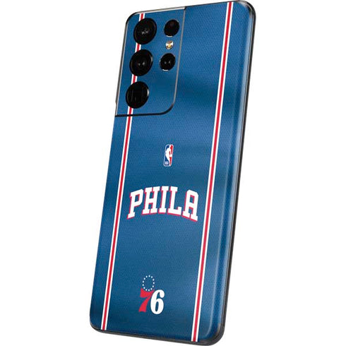 NBA Philadelphia 76ers Jersey Galaxy S21 Ultra 5G Skin